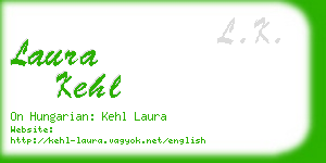 laura kehl business card